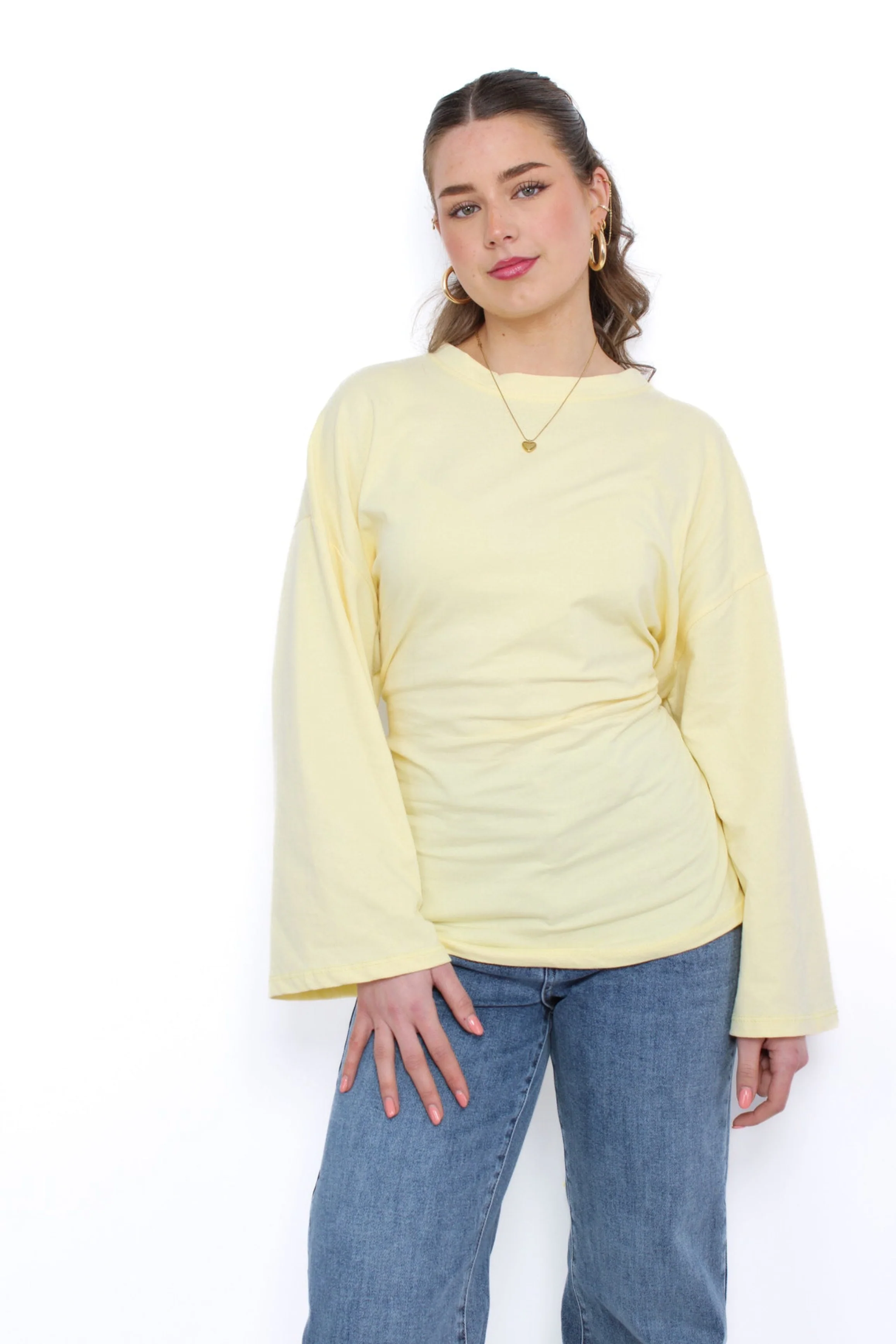 SNATCHED TEE - BUTTER YELLOW
